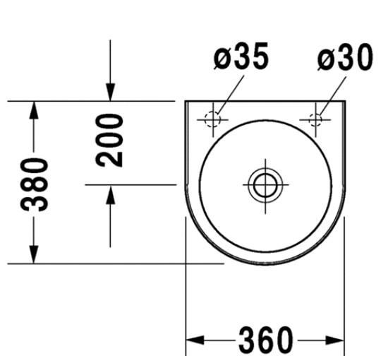 Duravit Architec 35 t/v&aelig;g - Uden overl&oslash;b