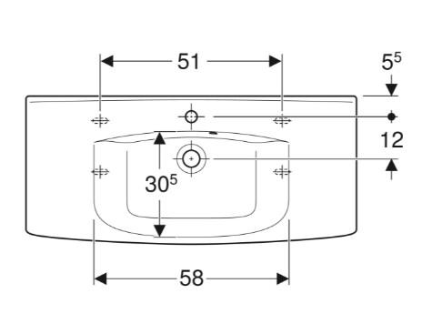 If&ouml; Spira Compact 92 h&aring;ndvask t/v&aelig;g - 1 hanehul - If&ouml; Clean
