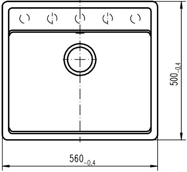 Intra Nemo N-100 k&oslash;kkenvask i komposit - Onyx