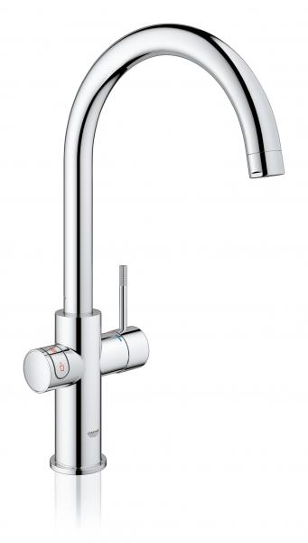 Grohe Red II Duo k&oslash;kkenbatteri m/3L vandvarmer og C-tud - Krom