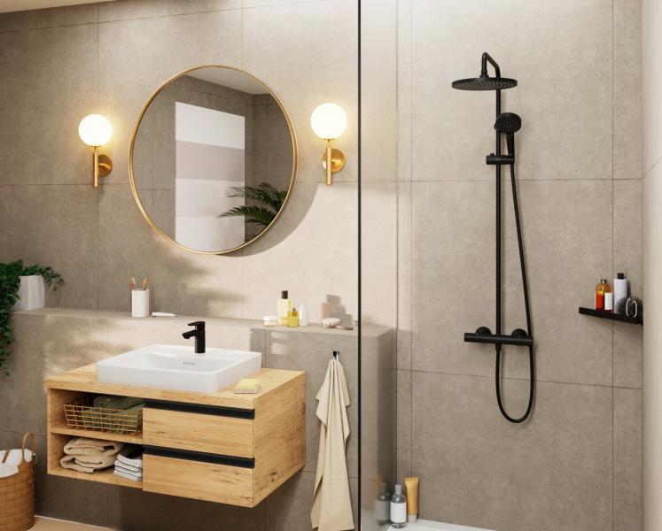 hansgrohe Vernis Blend Showerpipe 240 brusesystem - Mat sort