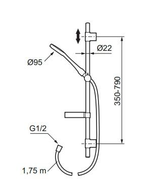 Mora Cera brusers&aelig;t S5 bruses&aelig;t m/bruseterostat - Krom