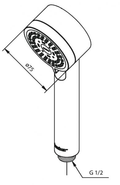 Damixa Kudos Mini h&aring;ndbruser - 3 spray