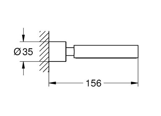 Grohe Atrio holder til s&aelig;besk&aring;l - Steel