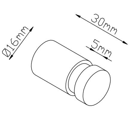 Lavabo Luna h&aring;ndkl&aelig;dekrog - 2 stk - Mat sort