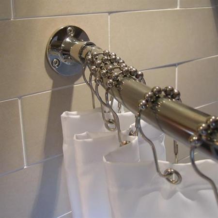 Van Der P 12 stk Gardinringe Model Roller Ball - Rustfri st&aring;l