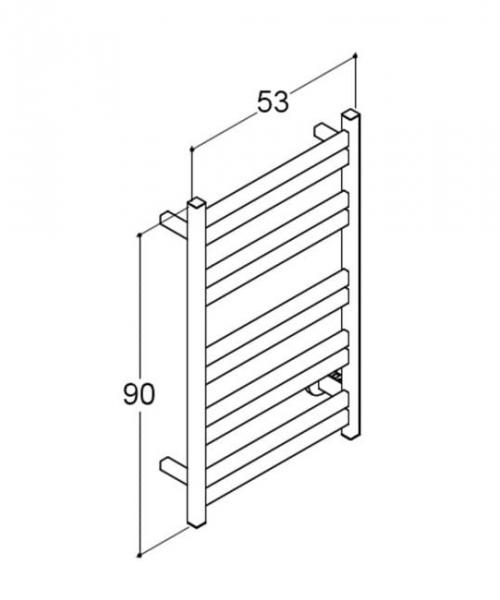 Dansani Luna Viti h&aring;ndkl&aelig;det&oslash;rrer 90x53 cm - Sort