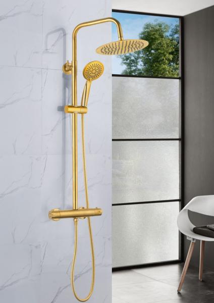 Nortiq komplet brusesystem &Oslash;22 - B&oslash;rstet messing