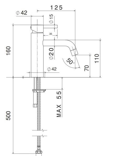 Cass&oslash;e komplet pakke til badev&aelig;relse - B&oslash;rstet kobber