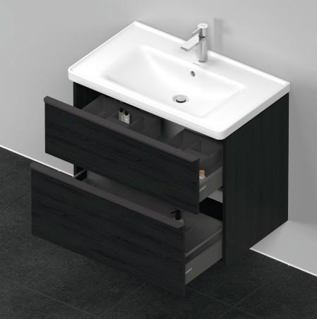 Duravit D-Neo 80 m&oslash;bels&aelig;t - Sort eg