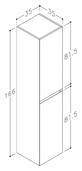 Str&oslash;mberg Lux h&oslash;jskab - Dyb bl&aring;