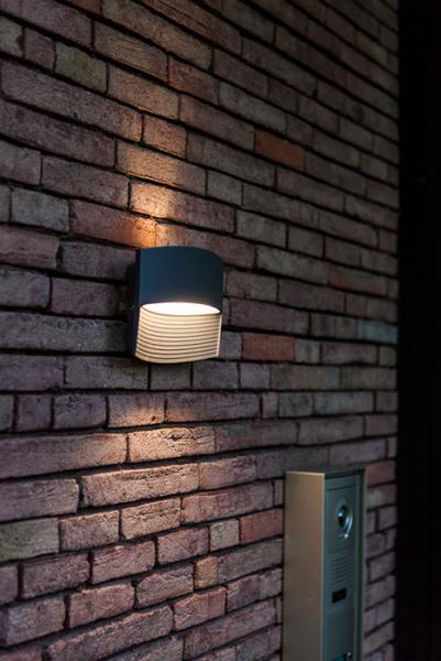 Lutec Architectural Lotus udend&oslash;rslampe til v&aelig;g