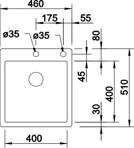 Blanco Claron 400-IF k&oslash;kkenvask - Rustfrit st&aring;l