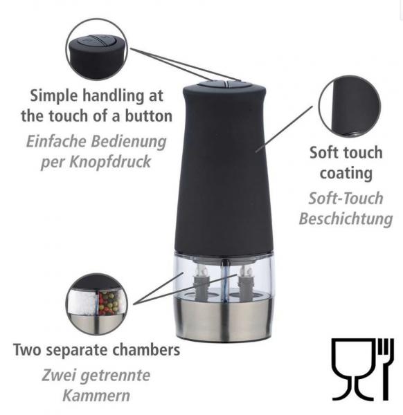 Wenko krydderikv&aelig;rn 2I1 - Sort/klar