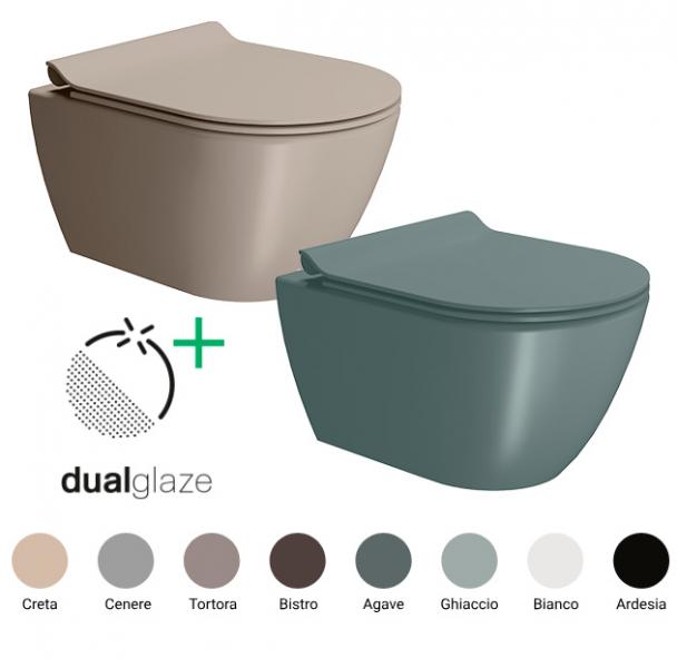 GSI Pura kompakt 50 v&aelig;gh&aelig;ngt toilet m/Extraglaze+