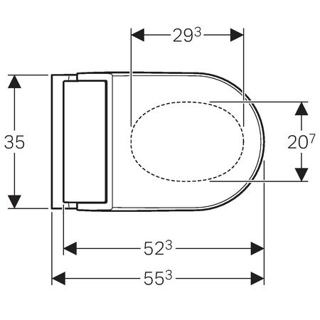 Geberit AquaClean Tuma Comfort douchetoilet - Hvid alpin