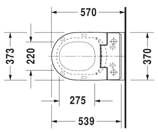 Duravit ME by Starck Rimless h&aelig;ngesk&aring;l m/wonderglis til sensowash s&aelig;de