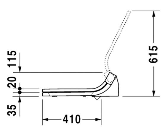 Duravit Sensowash bidets&aelig;de til Happy D.2