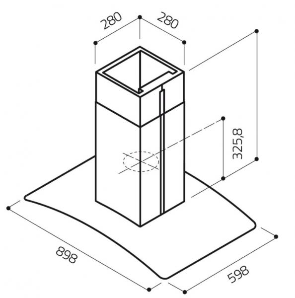 Eico Reef I 90 X GL frith&aelig;ngende emh&aelig;tte - Rustfrit st&aring;l
