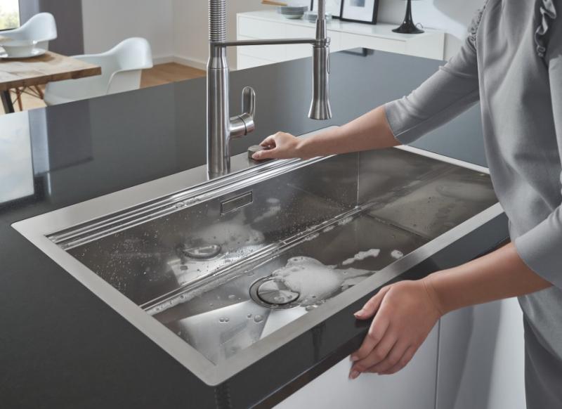 Grohe K800 k&oslash;kkenvask i rustfrit st&aring;l