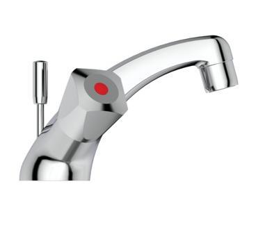 B&oslash;rma h&aring;ndvaskbatteri B7537AA m/bundventil