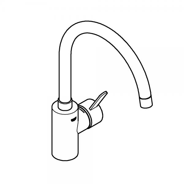 Grohe NEW Eurosmart k&oslash;kkenarmatur - Krom
