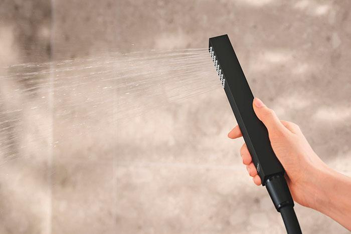 Grohe Precision Vitalio Rain Cube 310 komplet brusesystem t/indbygning - Mat sort