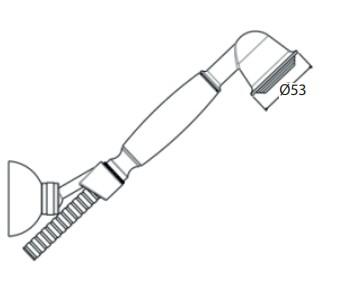 Lavabo Retro badekararmatur m/h&aring;ndbruser - Krom