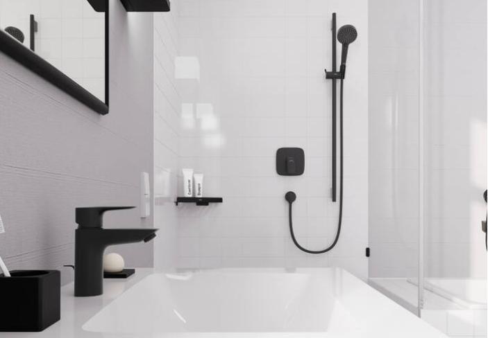 Hansgrohe Logis brusearmatur t/indbygning - Mat sort