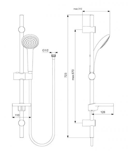 Ideal Standard Idealrain bruses&aelig;t ECO
