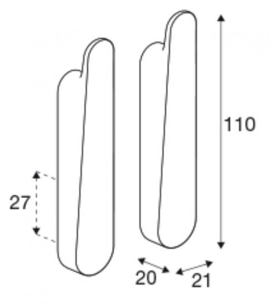 Pressalit Style stor h&aring;ndkl&aelig;dekrog - 2 stk - Krom