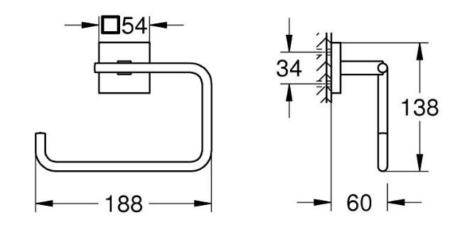 Grohe Start Cube h&aring;ndkl&aelig;dering - Krom