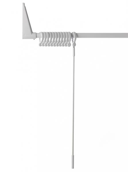 Van der P Erica2000 forh&aelig;ngsstang vinkel 85x85cm til brus - Hvid