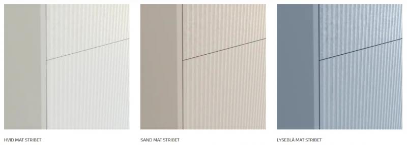 Dansani Mido+ Classic 61 m&oslash;bels&aelig;t m/Amber vask og 1 skuffe - Striber/mat sand