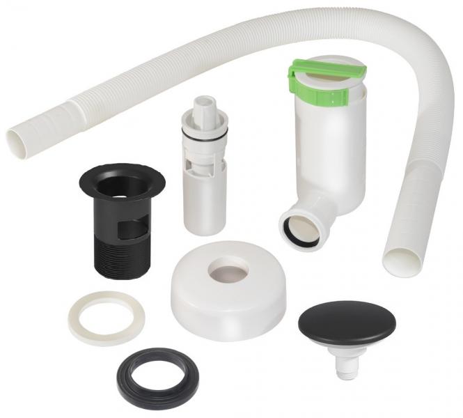 Gustavsberg Artic 80 m&oslash;bels&aelig;t m/sort vask - Askegr&aring;