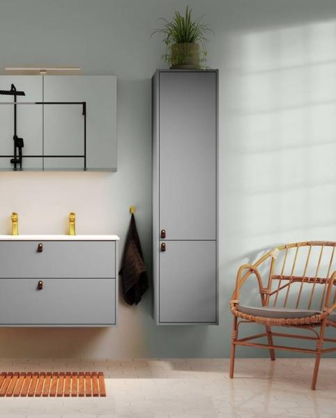 Gustavsberg Artic 40 h&oslash;jskab - Askegr&aring;