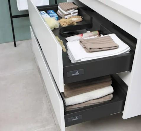 Sanibell Proline m&oslash;bels&aelig;t 80 m/integrerede greb - Mat hvid