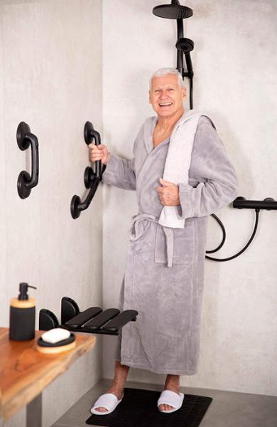 Ridder Assistent 2 badekarsgreb m/sugekop - Sort