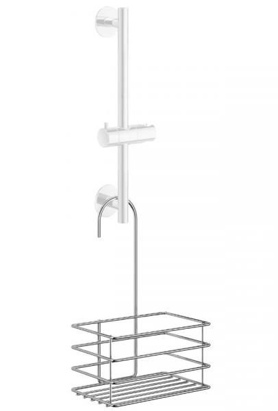 Beslagsboden enkel brusekurv til blandingsbatteri - H&oslash;j kurv - Mat sort