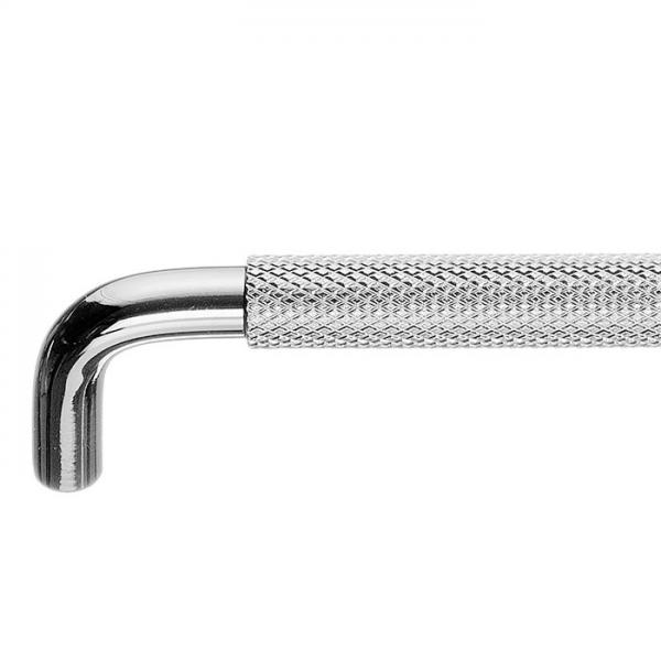 Beslagsboden BK6501 m&oslash;belgreb m/crystal cut - Krom