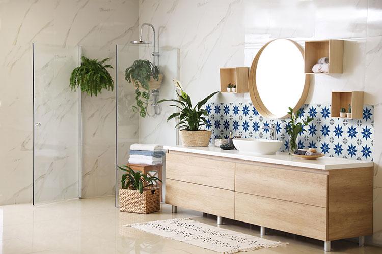 D-C-fix selvkl&aelig;bende fliser til v&aelig;g - Alia blue