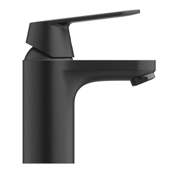 Grohe Get S h&aring;ndvaskarmatur m/push-open bundventil - Mat sort