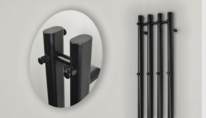 Kriss Vega h&aring;ndkl&aelig;det&oslash;rrer - 25,7x142 cm - Mat sort