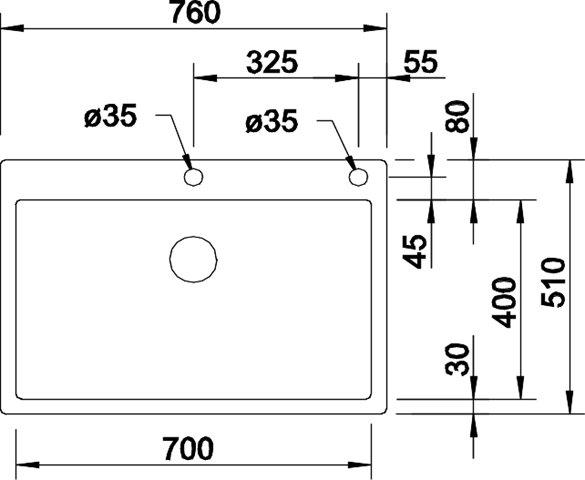 Blanco Claron 700-IF k&oslash;kkenvask