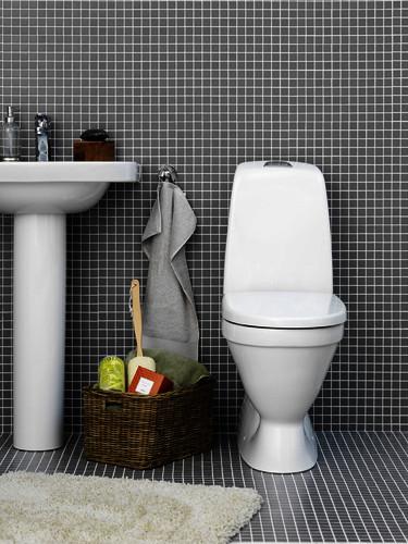 Gustavsberg Nautic toilet 5500L m/skjult S-l&aring;s