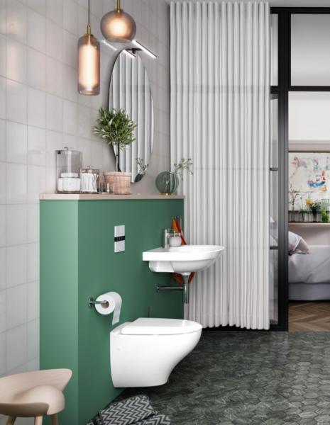 Gustavsberg Nautic 1530 v&aelig;gh&aelig;ngt toilet m/Hygienic Flush