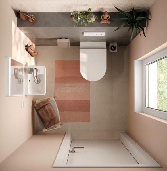 hansgrohe Xanuia Q 36 h&aring;ndvask t/v&aelig;g - Hanehul til h&oslash;jre