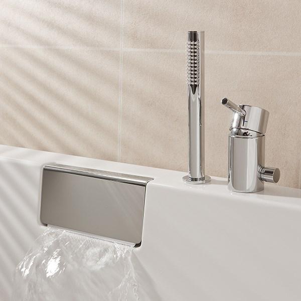 Str&oslash;mberg Celsius badekar t/indbygning - 170 x 75 - Venstre - 1 rygl&aelig;n