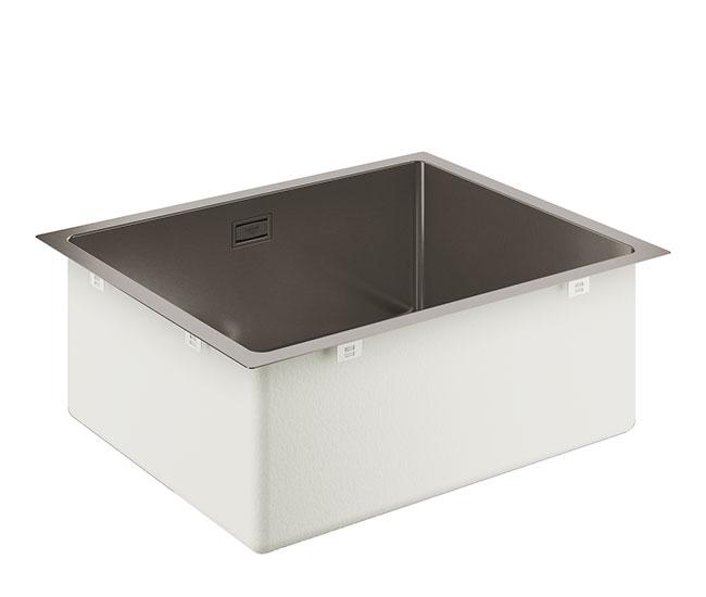 Grohe K700U rustfri st&aring;lvask - B&oslash;rstet Hard Graphite