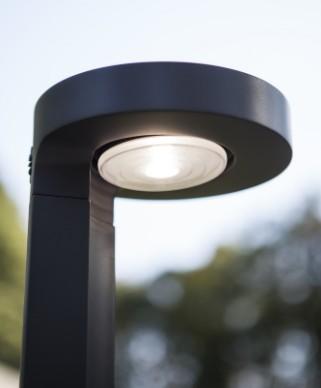 Lutec Diso Solar udend&oslash;rs standerlampe m/solceller - Gr&aring;